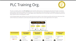 Desktop Screenshot of plc-training.org