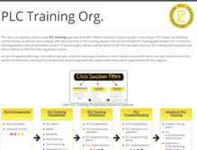 Tablet Screenshot of plc-training.org